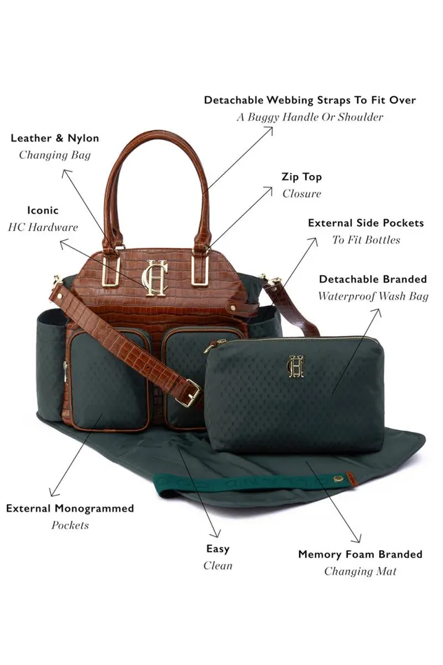 Women Thames Changing Bag Racing Green Holland Cooper Bags