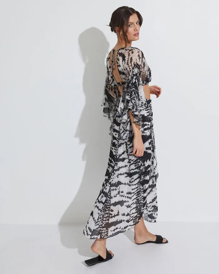 Women Tops and Bodysuits PatBO PATBO X ALESSANDRA RUFFLE SLEEVE TOP FINAL SALE Blackwhite Women Tops and Bodysuits PatBO PATBO X ALESSANDRA RUFFLE SLEEVE TOP FINAL SALE Blackwhite
