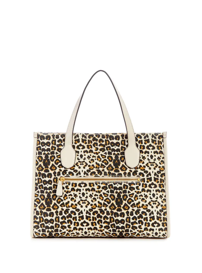 Women Tote Bags GUESS Leopard Izzy Tote Bag Women Tote Bags GUESS Leopard Izzy Tote Bag