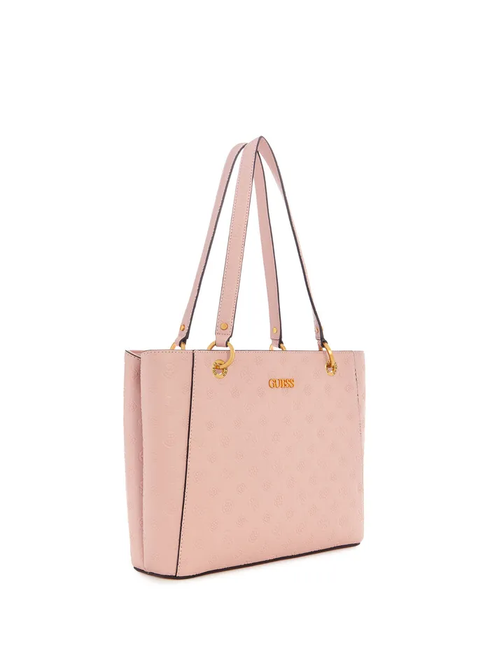 Women Tote Bags GUESS Rose Logo Geva Noel Tote Bag Women Tote Bags GUESS Rose Logo Geva Noel Tote Bag
