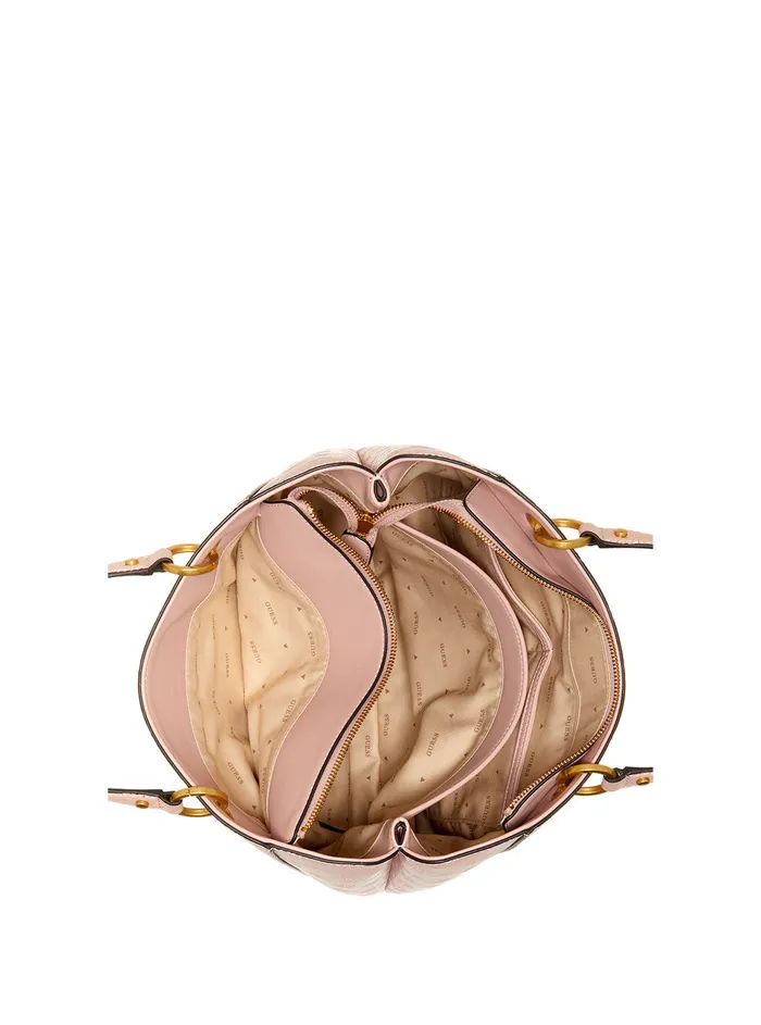 Women Tote Bags GUESS Rose Logo Geva Noel Tote Bag Women Tote Bags GUESS Rose Logo Geva Noel Tote Bag