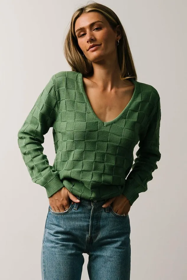 Women Troy Knit Sweater Green Baltic Born Sweaters Women Troy Knit Sweater Green Baltic Born Sweaters