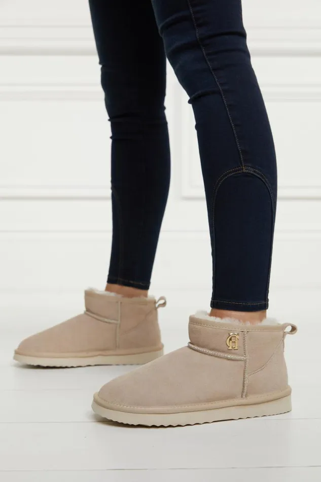 Women Ultra Mini Shearling Boot Oyster Holland Cooper Boots