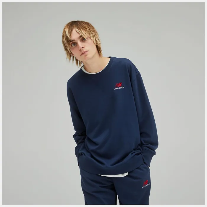 Women Unissentials French Terry Crewneck Sweatshirt Natural Indigo New Balance Hoodies and Sweatshirts Women Unissentials French Terry Crewneck Sweatshirt Natural Indigo New Balance Hoodies and Sweatshirts
