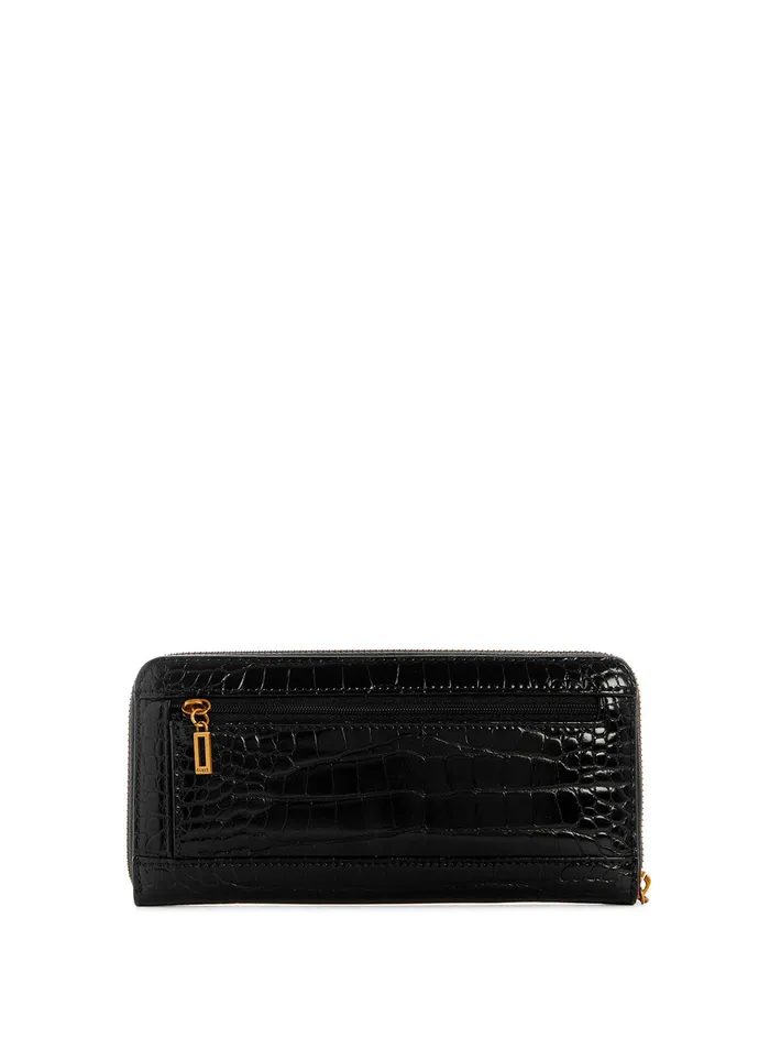 Women Wallets GUESS Black Hensely G Croc Large Wallet Women Wallets GUESS Black Hensely G Croc Large Wallet