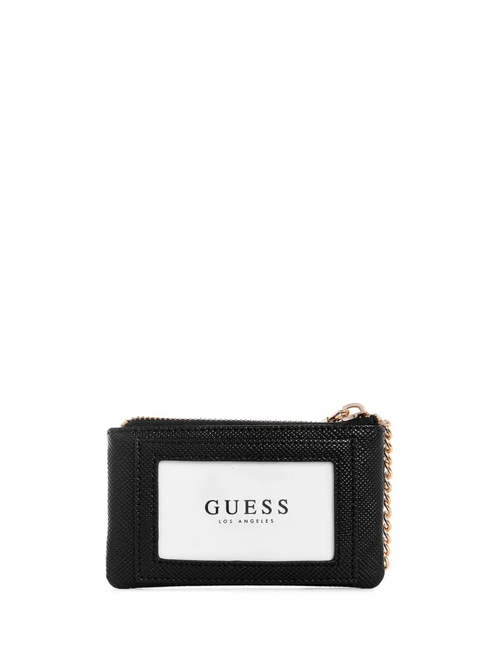 Women Wallets GUESS Black Laurel Zip Pouch Women Wallets GUESS Black Laurel Zip Pouch