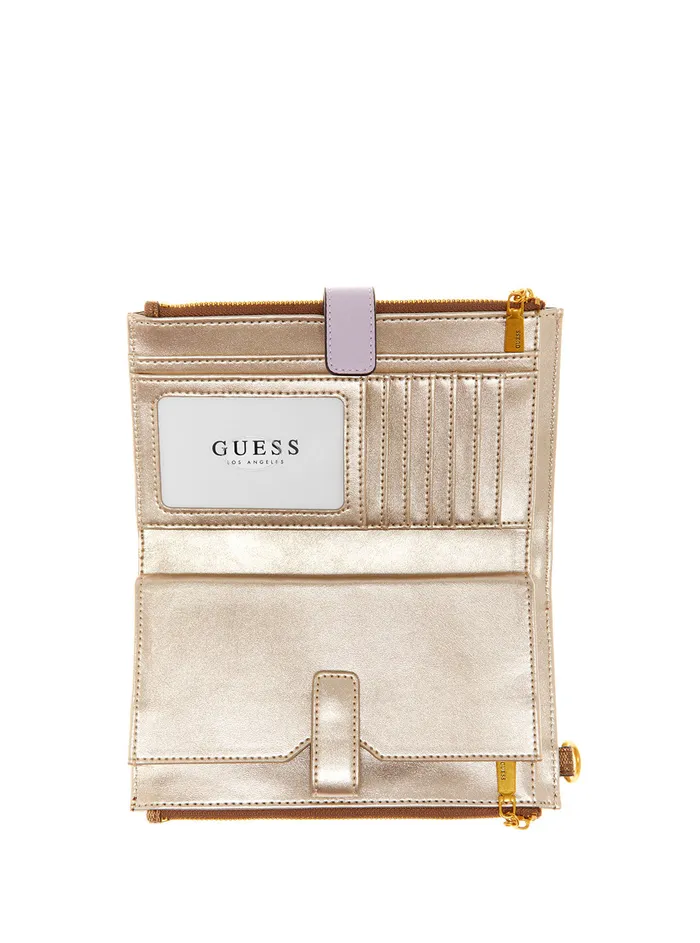 Women Wallets GUESS Brown Logo Izzy Organiser Wallet Women Wallets GUESS Brown Logo Izzy Organiser Wallet
