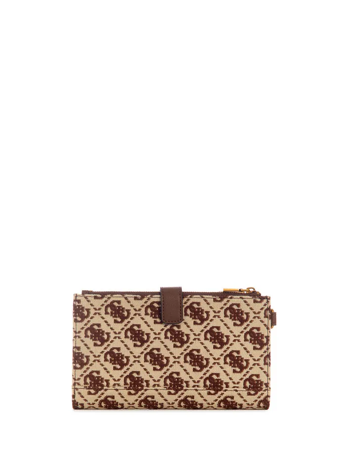 Women Wallets GUESS Brown Logo Izzy Organiser Wallet Women Wallets GUESS Brown Logo Izzy Organiser Wallet