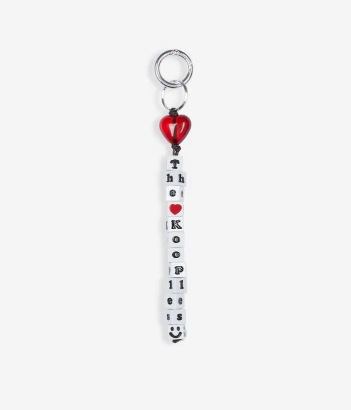 Women White And Red Beaded Bag Charm THE KOOPLES Bags