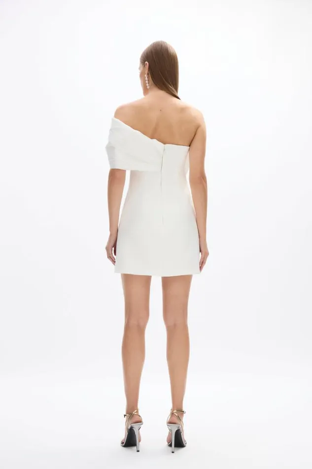 Women White Dresses Rachel Gilbert Kace Mini In Ivory Women White Dresses Rachel Gilbert Kace Mini In Ivory