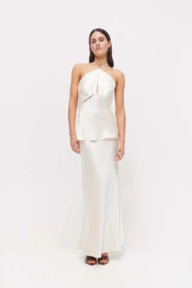 Women White Dresses Rachel Gilbert Skye Skirt In Coconut Women White Dresses Rachel Gilbert Skye Skirt In Coconut