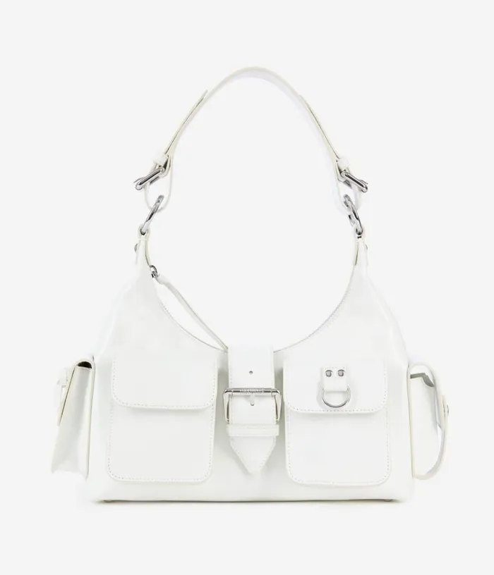 Women White Vintage Treatment Leather Amelia Bag THE KOOPLES Bags