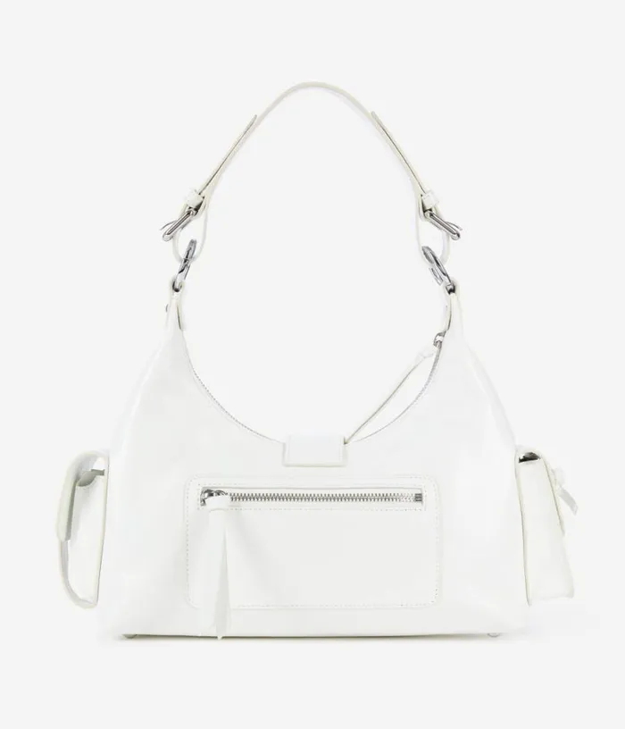 Women White Vintage Treatment Leather Amelia Bag THE KOOPLES Bags