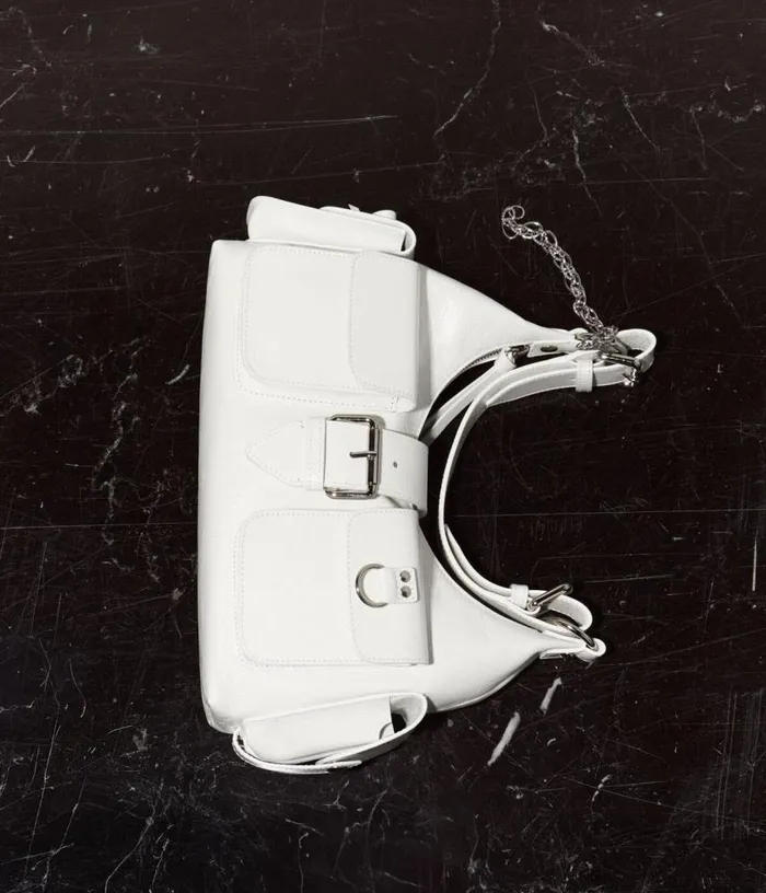 Women White Vintage Treatment Leather Amelia Bag THE KOOPLES Bags