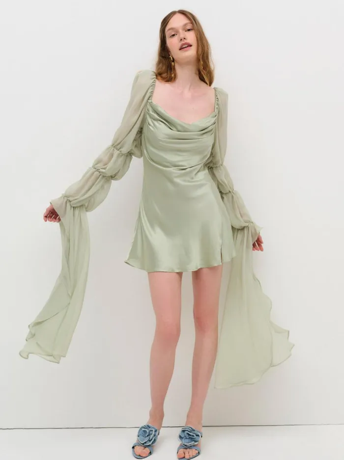 Women Willow Mini Dress Green For Love and Lemons Dresses Women Willow Mini Dress Green For Love and Lemons Dresses
