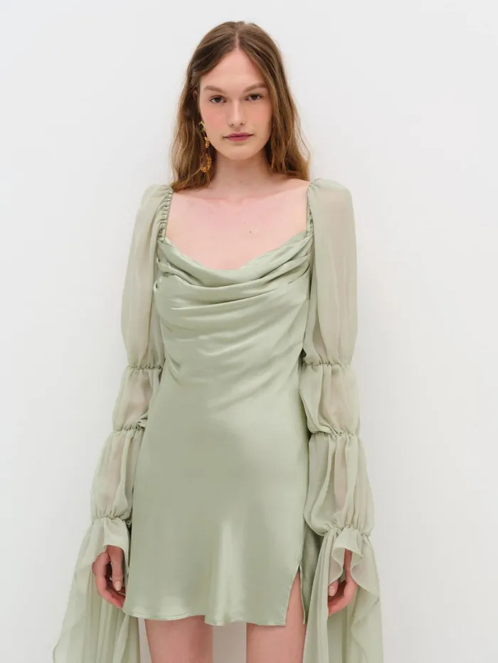 Women Willow Mini Dress Green For Love and Lemons Dresses Women Willow Mini Dress Green For Love and Lemons Dresses