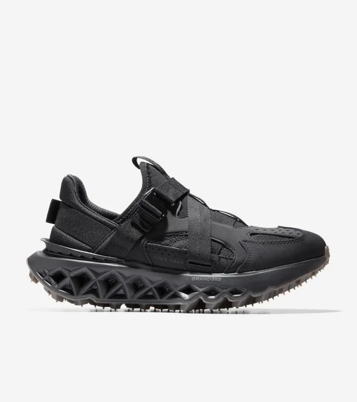 Women Women039s 5ZERGRAND Monk Strap Running Shoe Black Cole Haan Running