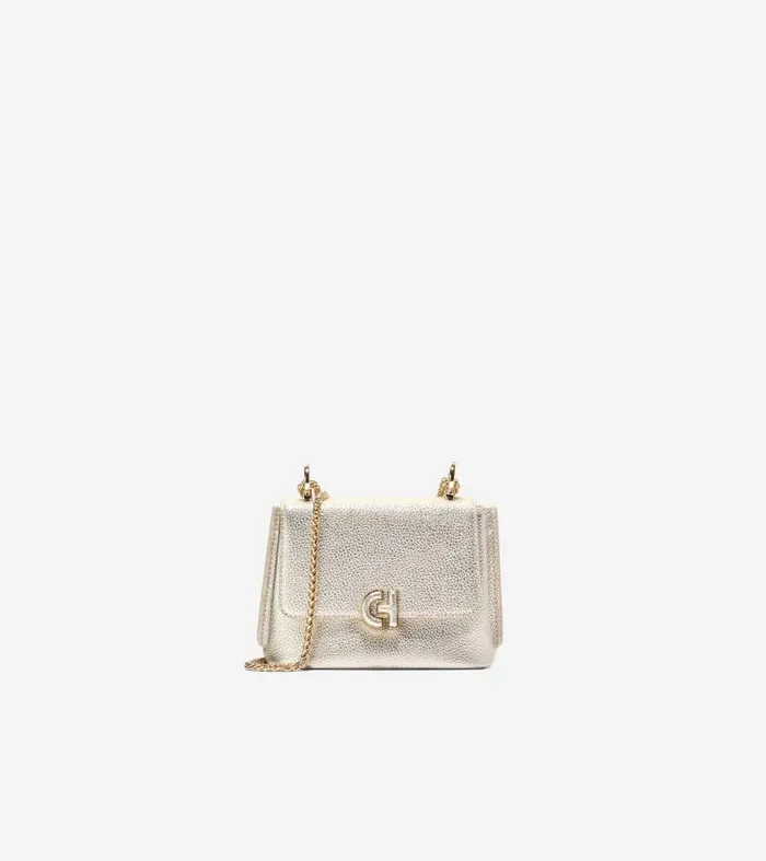 Women Women039s Mini Convertible Chain Bag Gold Cole Haan Bags and Backpacks