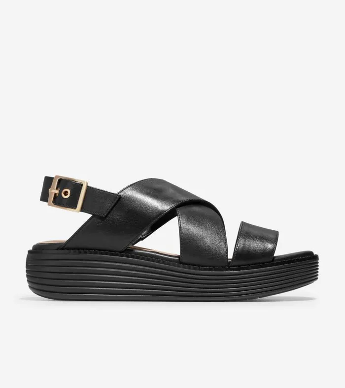 Women Women039s ORIGINALGRAND PLATFORM SANDAL Black Cole Haan Sandals