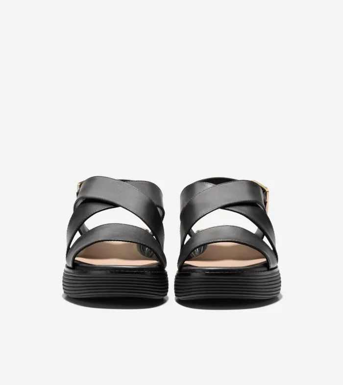 Women Women039s ORIGINALGRAND PLATFORM SANDAL Black Cole Haan Sandals