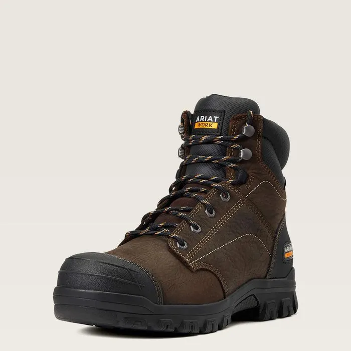 Women Work Boots and Shoes Ariat Treadfast 6quot Waterproof Work Boot Dark Brown