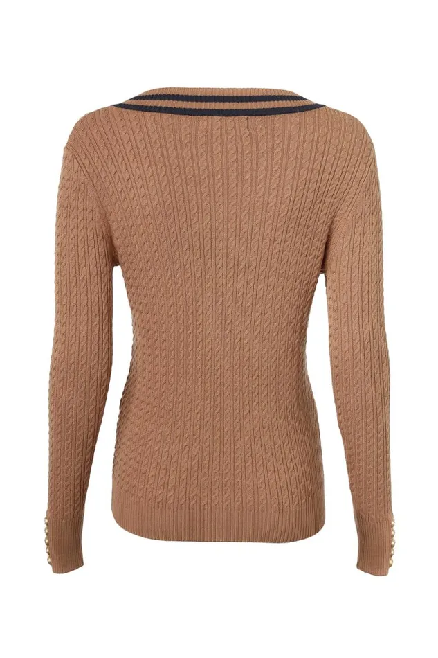 Women Zoe Knit Dark Camel Marl Holland Cooper Knitwear Women Zoe Knit Dark Camel Marl Holland Cooper Knitwear