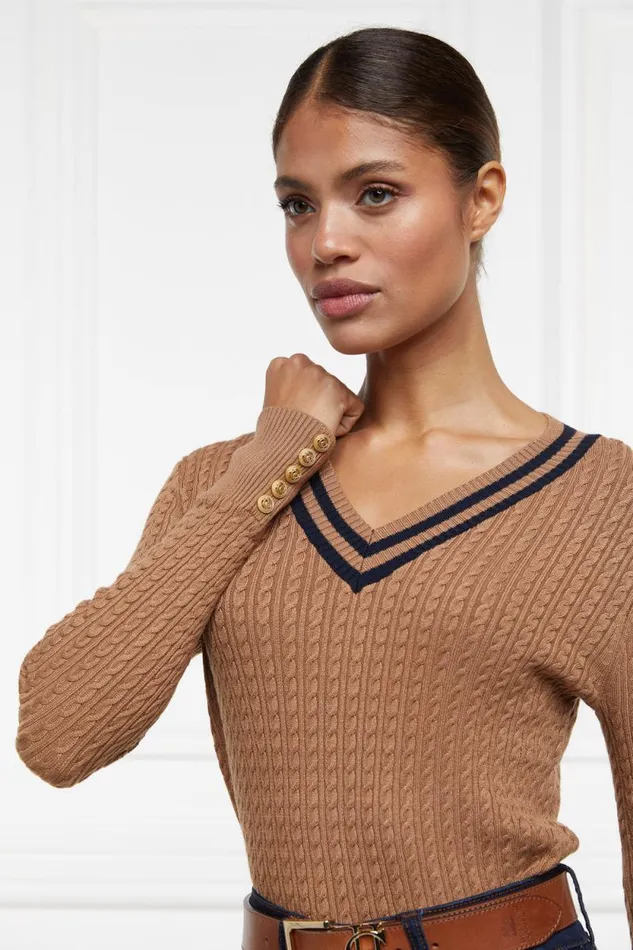Women Zoe Knit Dark Camel Marl Holland Cooper Knitwear Women Zoe Knit Dark Camel Marl Holland Cooper Knitwear