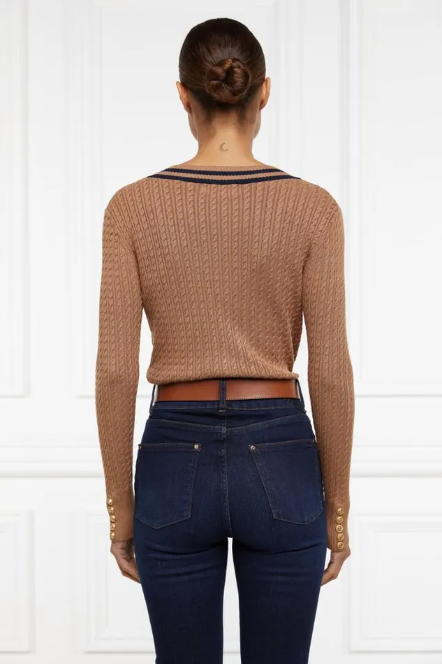 Women Zoe Knit Dark Camel Marl Holland Cooper Knitwear Women Zoe Knit Dark Camel Marl Holland Cooper Knitwear