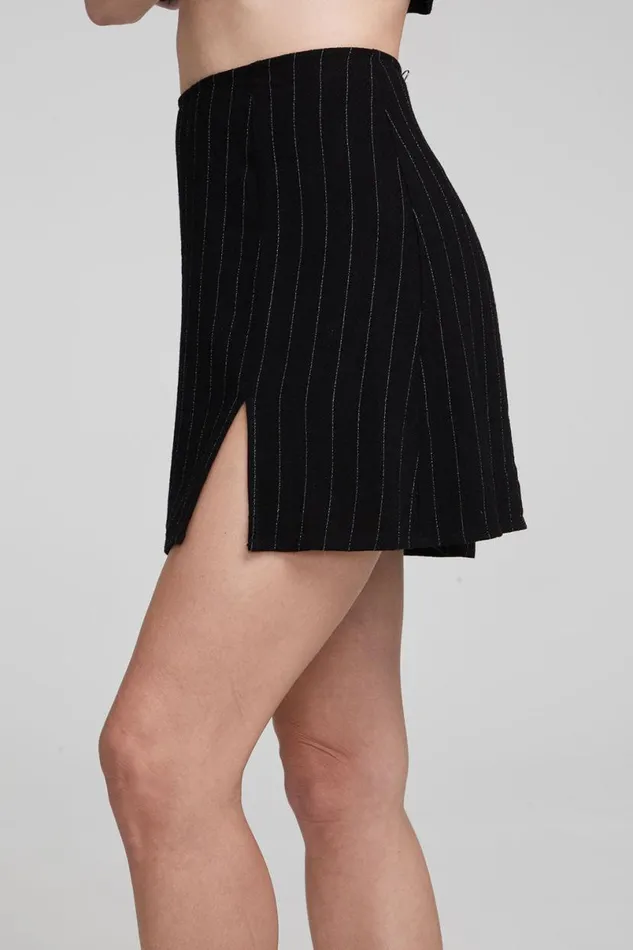 Womens Bottoms Chaser Brand Kiss Beverly Pinstripe Mini Skirt