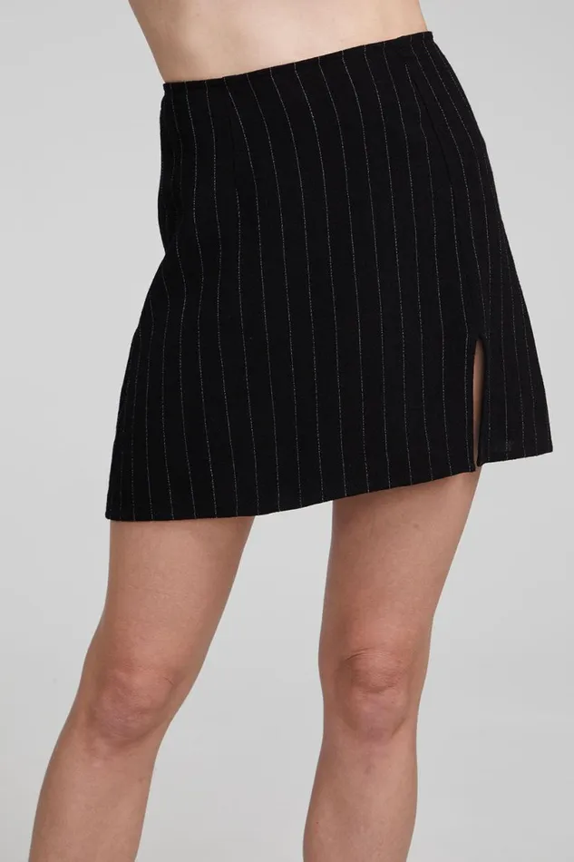 Womens Bottoms Chaser Brand Kiss Beverly Pinstripe Mini Skirt