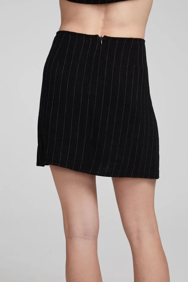 Womens Bottoms Chaser Brand Kiss Beverly Pinstripe Mini Skirt