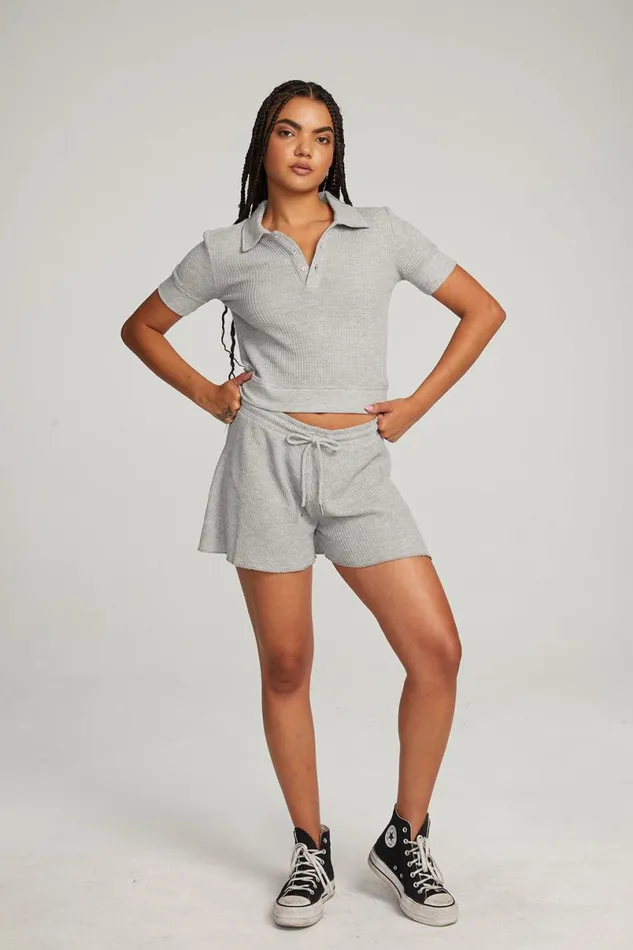 Womens Bottoms Chaser Brand Paseo Grey Marl Shorts