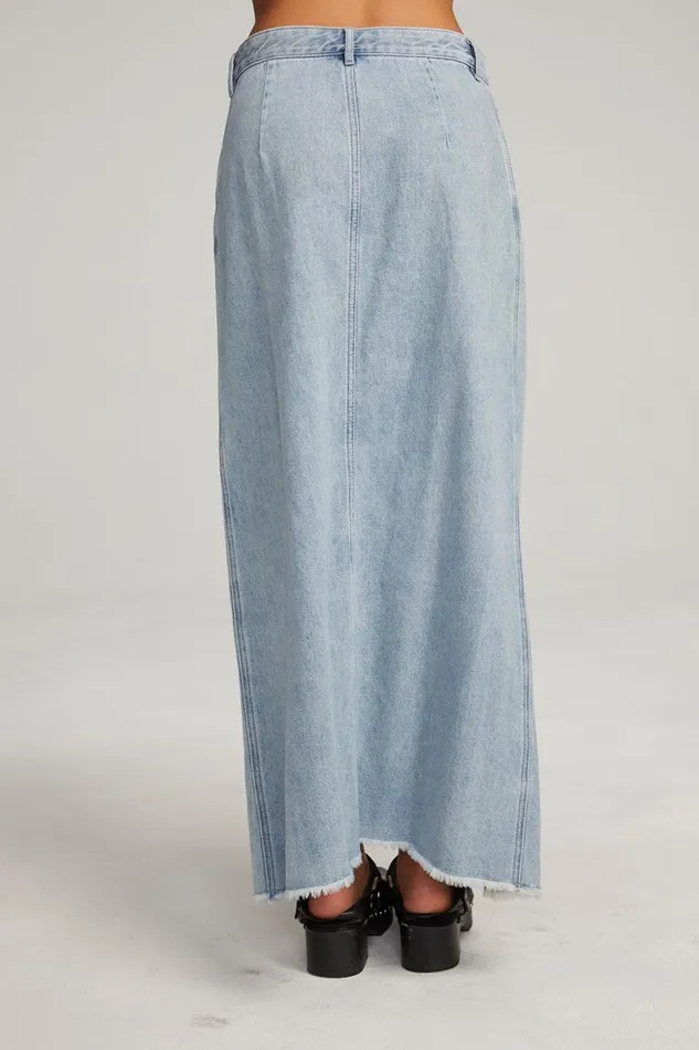 Womens Bottoms Chaser Brand Trinidad Classic Blue Maxi Skirt