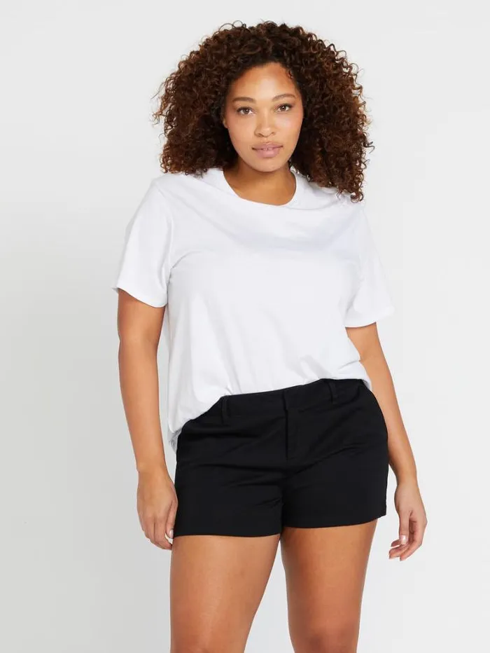 Womens Bottoms Volcom Frochickie Shorts 8211 Black
