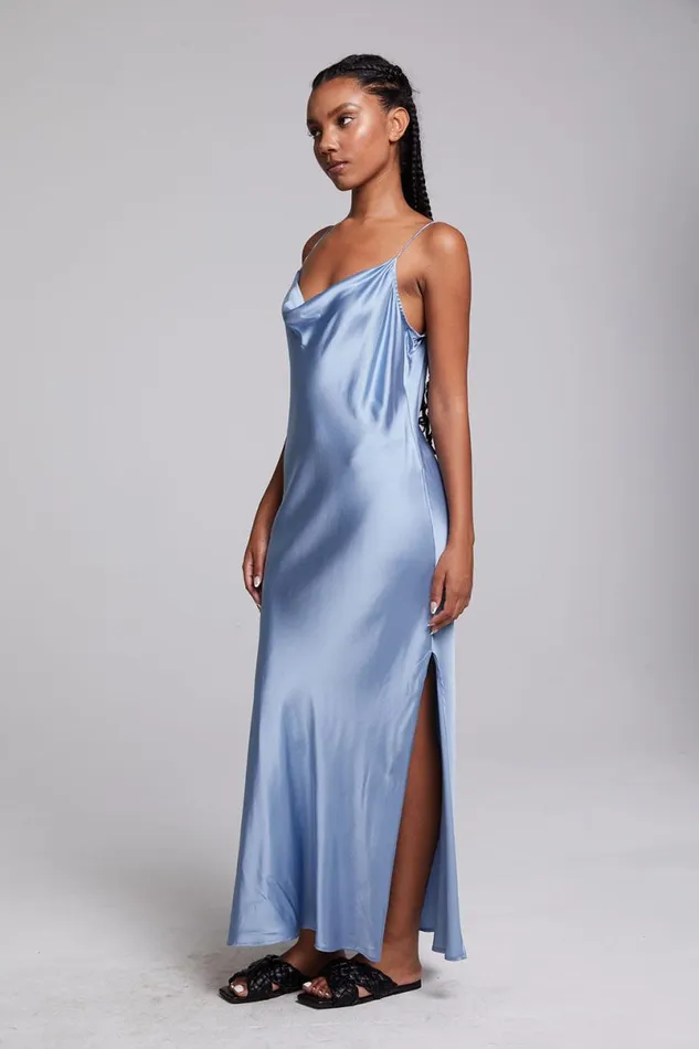 Womens Dresses Chaser Brand Bleeker Blue Grotto Midi Dress