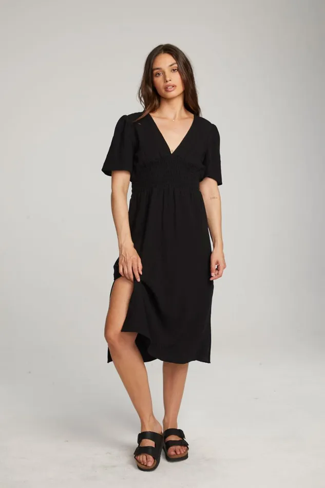 Womens Dresses Chaser Brand Palmer Licorice Midi Dress