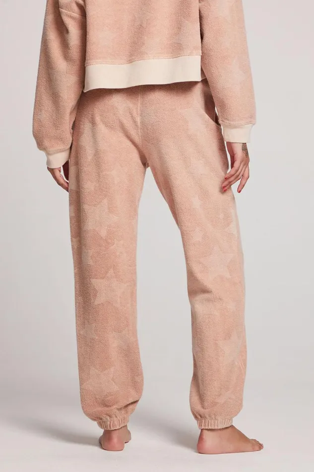 Womens Loungewear Chaser Brand Mission Pink Star Joggers