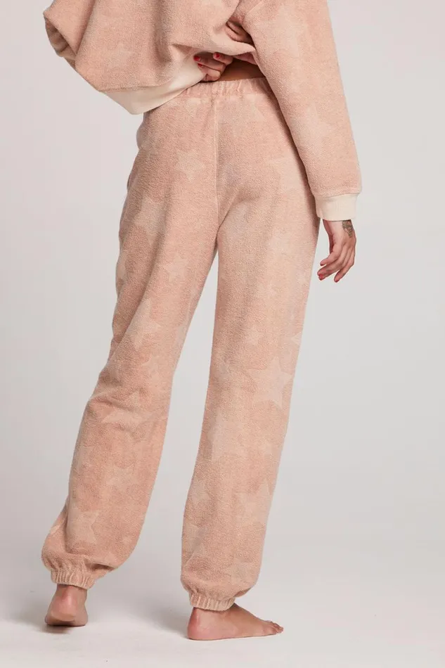 Womens Loungewear Chaser Brand Mission Pink Star Joggers