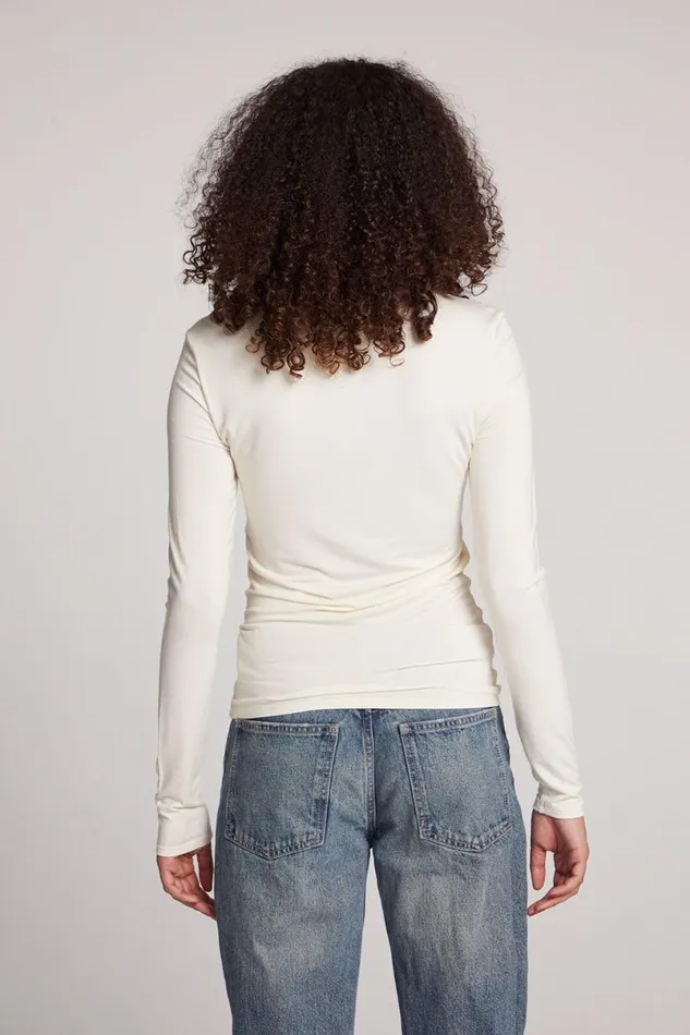 Womens Loungewear Chaser Brand Reeves Starry White Long Sleeve