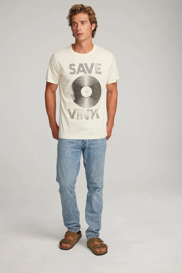WomensMens Music Chaser Brand Save Vinyl Mens Tee