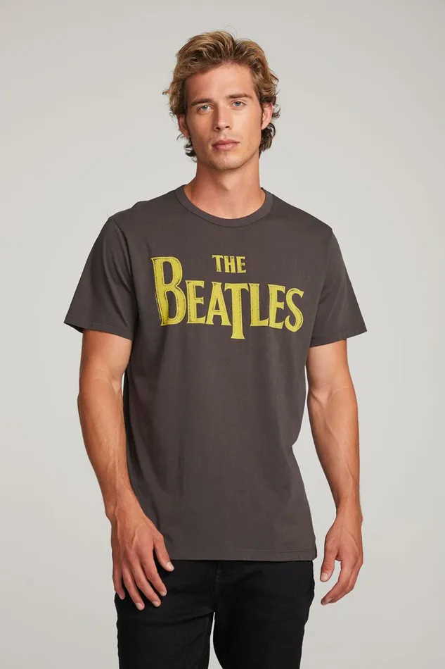 WomensMens Music Chaser Brand The Beatles Classic Logo Mens Tee