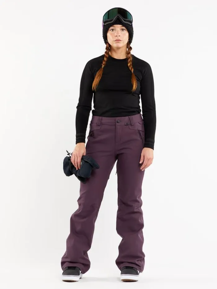 Womens Pants Volcom Species Stretch Pants 8211 Blackberry