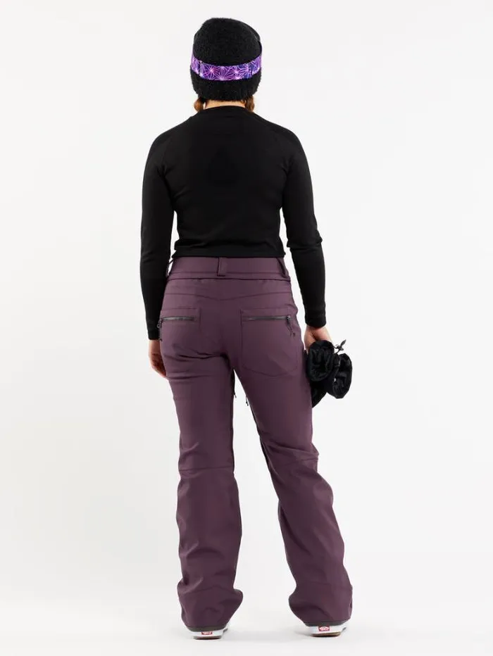 Womens Pants Volcom Species Stretch Pants 8211 Blackberry