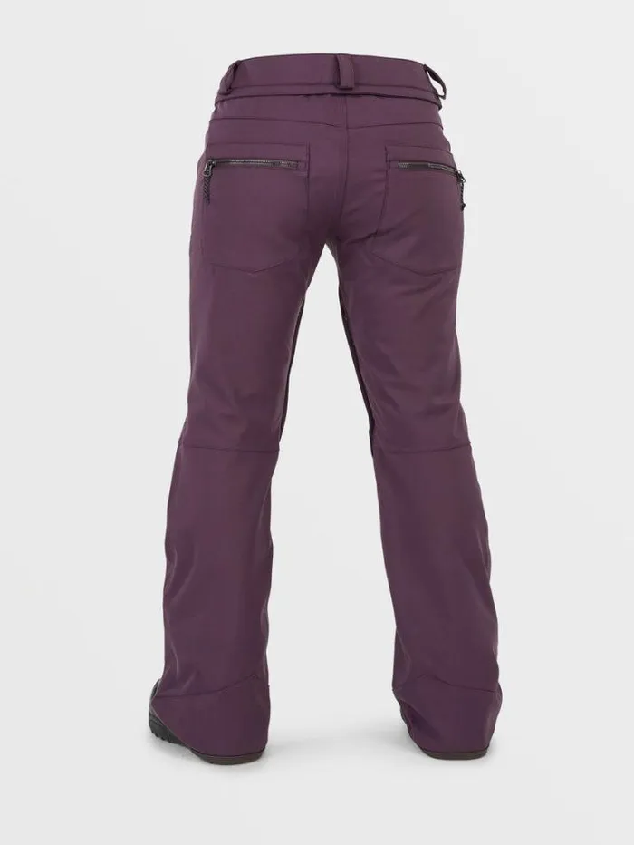 Womens Pants Volcom Species Stretch Pants 8211 Blackberry
