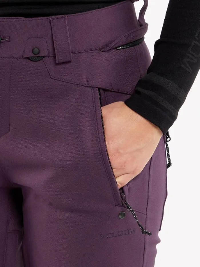 Womens Pants Volcom Species Stretch Pants 8211 Blackberry