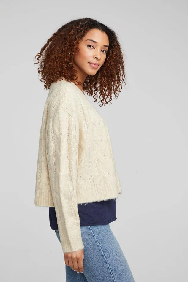 Womens Tops Chaser Brand Bridge Macaroon Cardigan