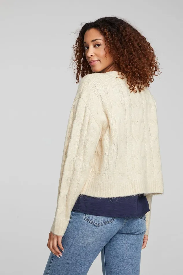 Womens Tops Chaser Brand Bridge Macaroon Cardigan