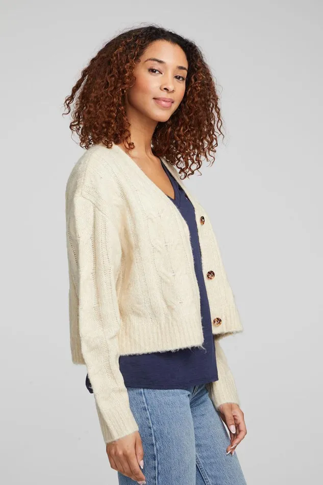 Womens Tops Chaser Brand Bridge Macaroon Cardigan