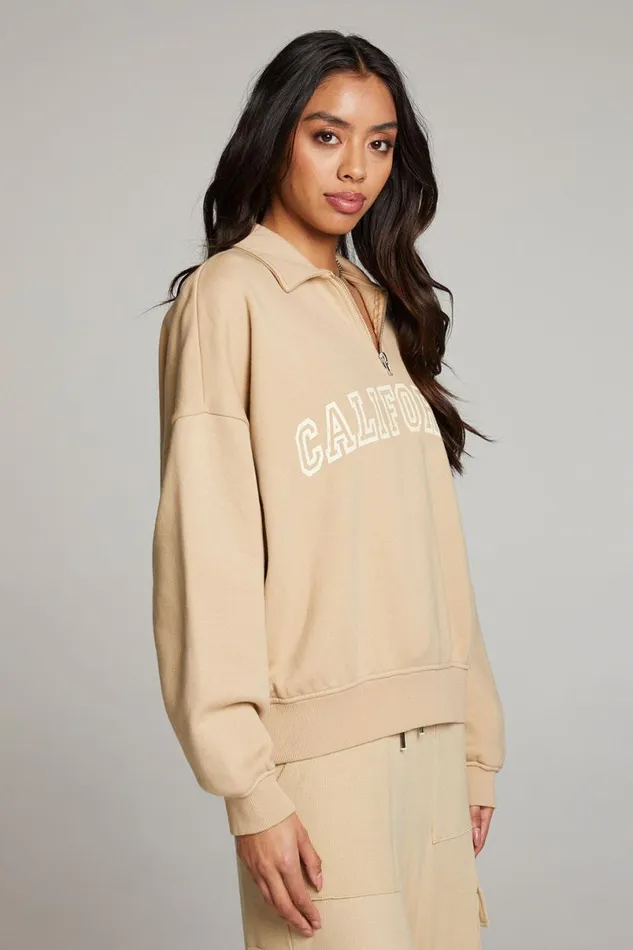 Womens Tops Chaser Brand California Varsity Long Sleeve