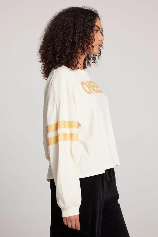 Womens Tops Chaser Brand Cheers Long Sleeve
